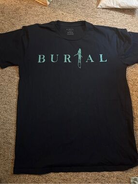 Burial Men's Black Short Sleeve Graphic Tee